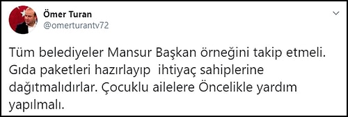 Mansur Yavaş’tan Koronavirüs Nedeniyle İşsiz Kalanlara Nakit ve Gıda Yardımı