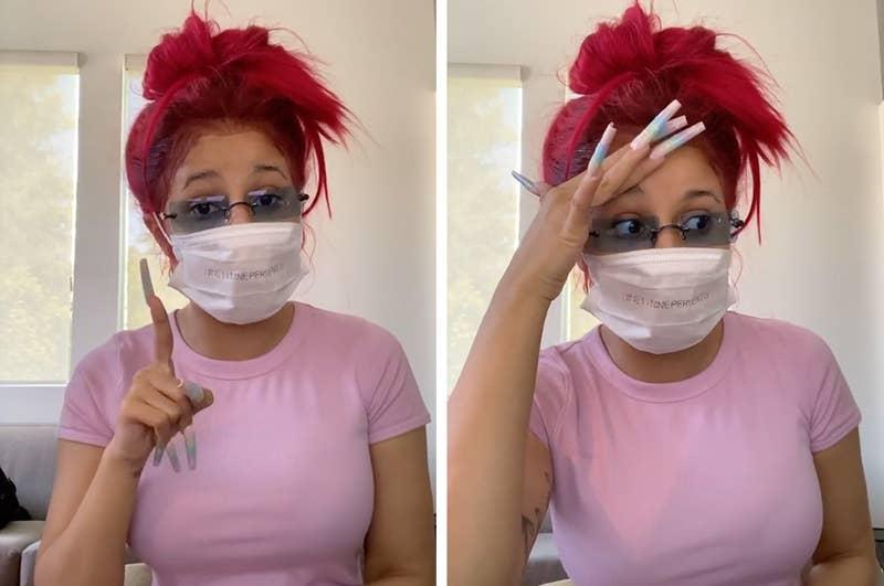 Rap Kraliçesi Cardi B Sosyal Medyadan Koronavirüs Testi Yaptırıp Halka