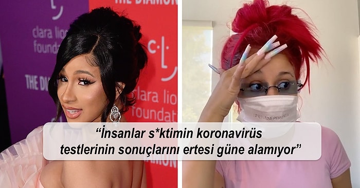 Rap Kraliçesi Cardi B Sosyal Medyadan Koronavirüs Testi Yaptırıp Halka Duyuran Ünlülere Yargı Dağıttı!