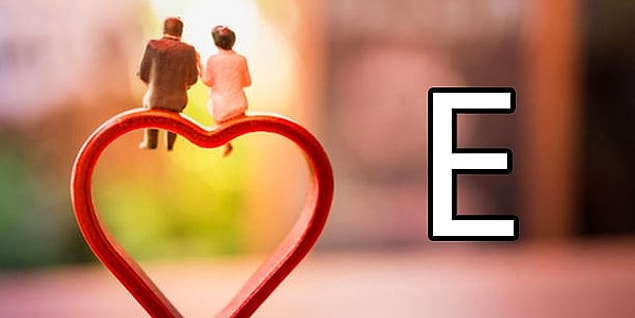 Ruh eşinin isminin ilk harfi "E"!