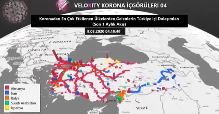 Veloxity'nin Verilerine Göre Koronavirüs, Türkiye'de Nasıl Yayıldı?