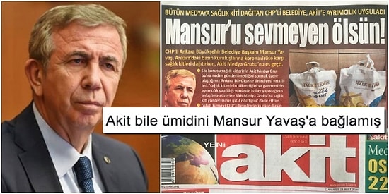 Mansur Yavaş Yeni Akit'e Sağlık Kiti Göndermeyince Akit'in Gazeteye Attığı Manşet Bomba Etkisi Yarattı