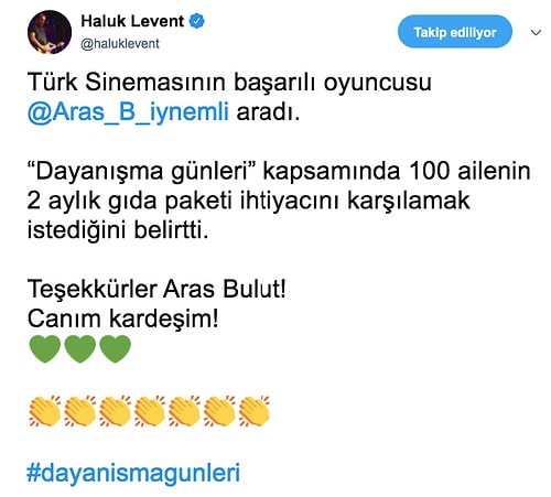 Haluk Levent ve AHBAP Kralsınız! Koronavirüs Salgını Sebebiyle Başlayan Yardım Hareketine Ünlülerin Yaptığı Yardımlar