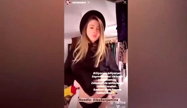 7. Şeyma Subaşı, ilk TikTok dans videosunu iç çamaşırıyla çekince, tepkiler gecikmedi!