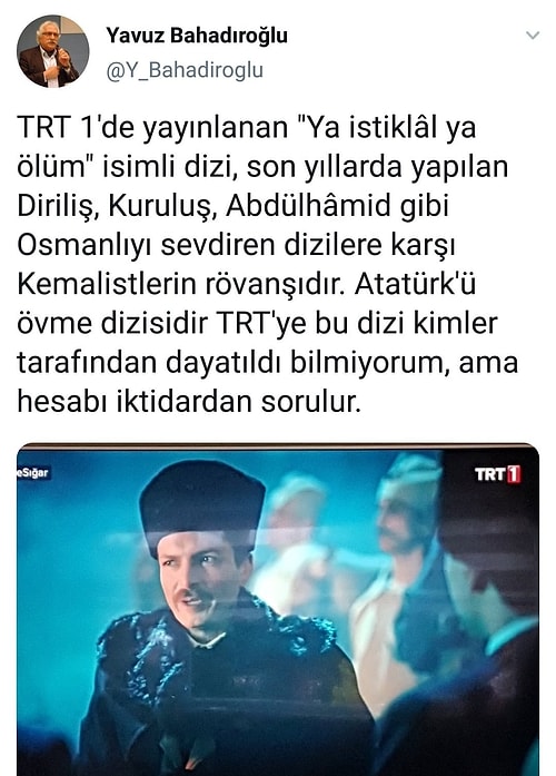 Atatürk'ü Övmenin Hain Bir Plan Olduğunu İma Eden ve İktidarı Suçlayan Yavuz Bahadıroğlu'na Tepkiler Devam Ediyor