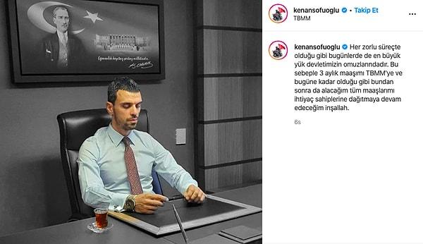 Sofuoğlu, sosyal medya hesabı üzerinden yaptığı paylaşımında şu ifadelere yer verdi👇
