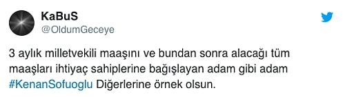 AKP Sakarya Milletvekili Kenan Sofuoğlu 3 Aylık Maaşını TBMM'ye Bağışladığını Açıkladı