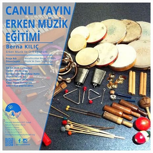 Canlı yayın erken müzik eğitimi ve daha fazlası Gökyüzü Sanatsal İyilik Vakfı'nın hesabında