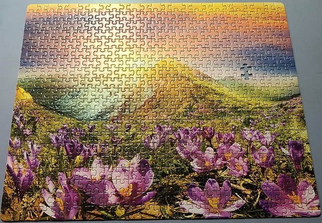 3. "499 parça puzzle'ı yeni bitirdim."