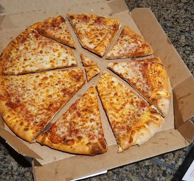 11.Pizzayı herkes aynı şekilde mi kesmek zorunda?