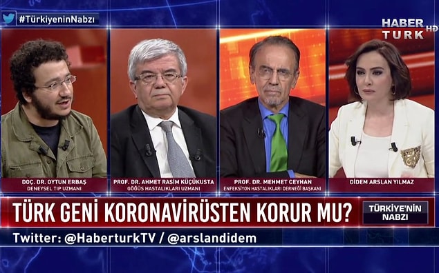 'Türk geni, maske etkisi' gibi açıklamaları ile dikkat çeken Oytun Erbaş, çokça da eleştiriliyor.