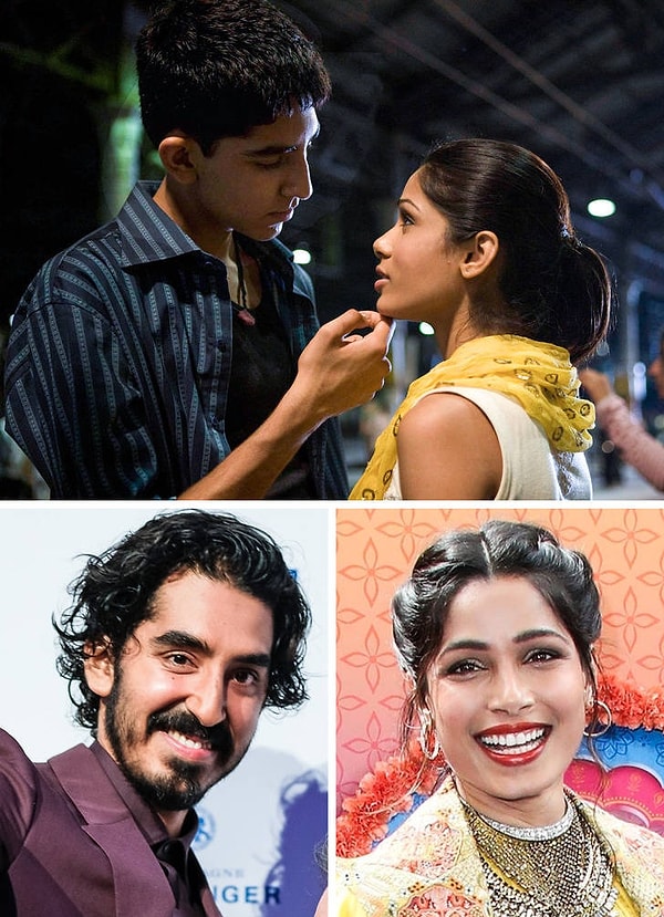 4. Дев Патель и Фрида Пинто (Миллионер из трущоб)