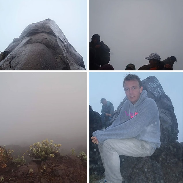 17. "10 yıl önce Bali'deki Mount Agung Volkanı'na tırmandım. Sabahın 4'ünde bu muhteşem gün doğumunu görmek..."