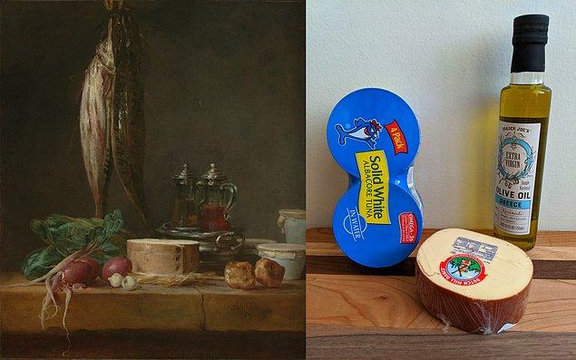 11. Ünlü Fransız tablosu, sanatçı Jean-Siméon Chardin ve günümüzdeki ton balığı detayı!?!