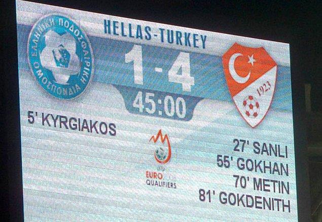 3. Yunanistan 1-4 Türkiye (2006 Dünya Kupası Elemeleri Grup Maçı/2005)