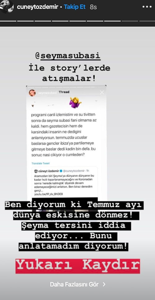 Birbirlerine Girdiler! Şeyma Subaşı'nı Canlı Yayına Davet Edip Ardından da Demediğini Bırakmayan Cüneyt Özdemir Tepkilerin Odağında