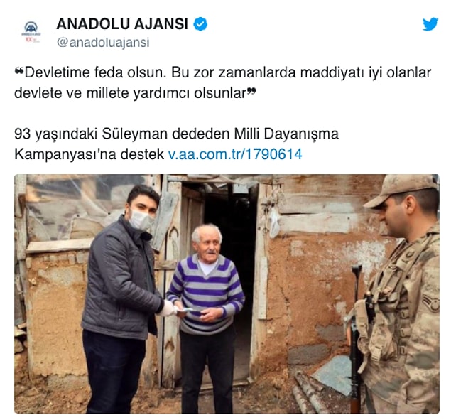 İşte Anadolu Ajansı'nın o paylaşımı📍