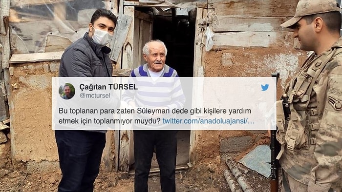 AA'dan Tartışma Yaratan 'Bağış' Paylaşımı: 'Bu Para Zaten Süleyman Dede Gibi İnsanlar İçin Toplanmıyor mu?'