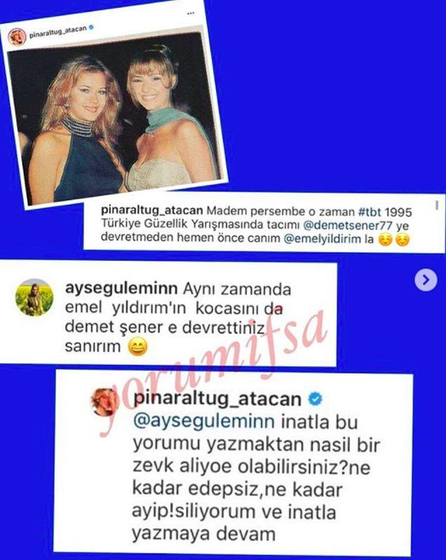 Pınar Altuğ da artık "Öeeeh, yeter be!" demiş...
