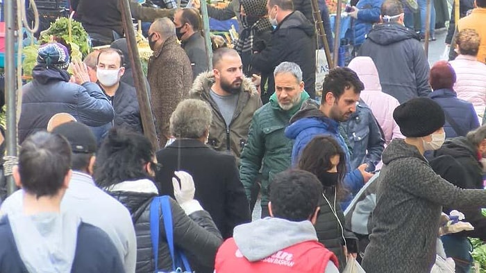 Uyarı ve Yasaklar İşe Yaramıyor mu? İstanbul Semt Pazarları Hem Kalabalık Hem de Maske Kulanımı Az