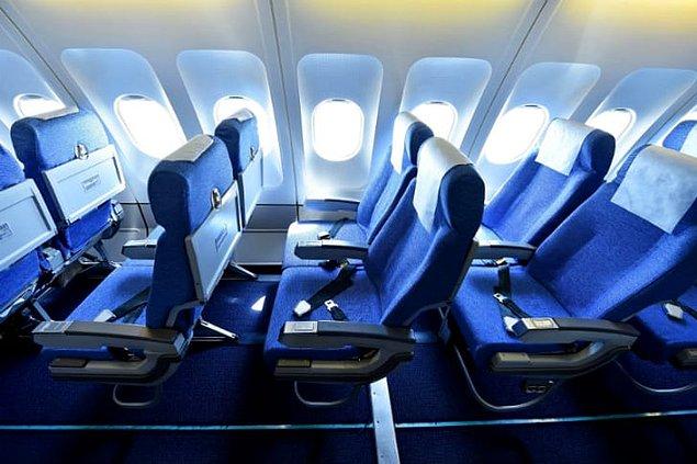 6. Neden birçok uçakta koltuklar mavi renkte olur?