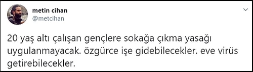 18-20 Yaş Arası Çalışan Gençler ve Mevsimlik Tarım İşçileri Yasaktan Muaf