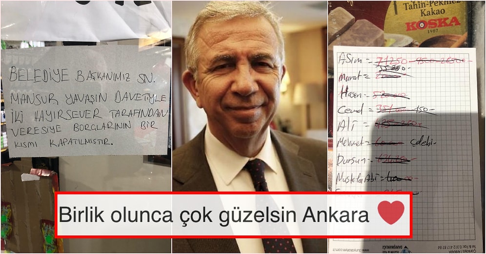 İyi ki Varsınız! Başkan Mansur Yavaş'ın Çağrısıyla Hayırseverler Tarafından Veresiye Borçları Silinmeye Başladı