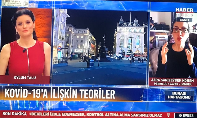 Verdiği bu bilginin yanında bir de Azra Kohen'in psikolog olmamasına rağmen ekrandaki görüntüsünün altında psikolog yazması da dikkat çekti.