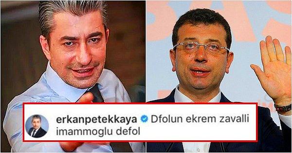 3. Erkan Petekkaya'nın Instagram hesabından Ekrem İmamoğlu'na yapılan hakaretlerin sebebi belli oldu!