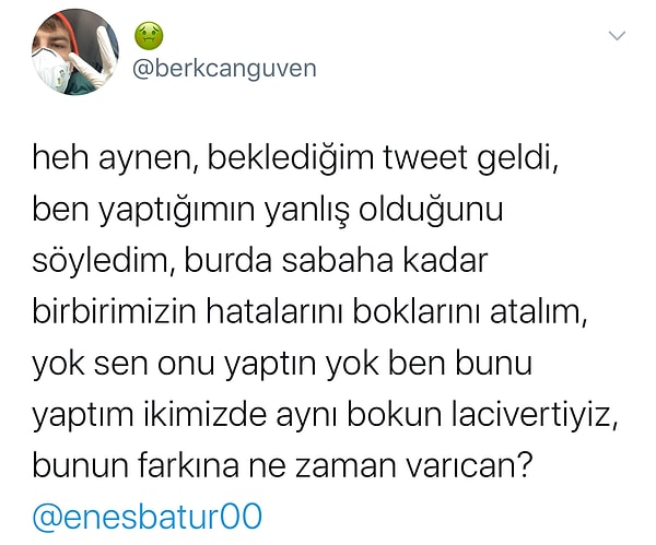 Son olarak Berkcan Güven şunları yazdı ve olay kapandı.