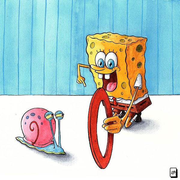 Научите трюкам своего питомца как Губка Боб