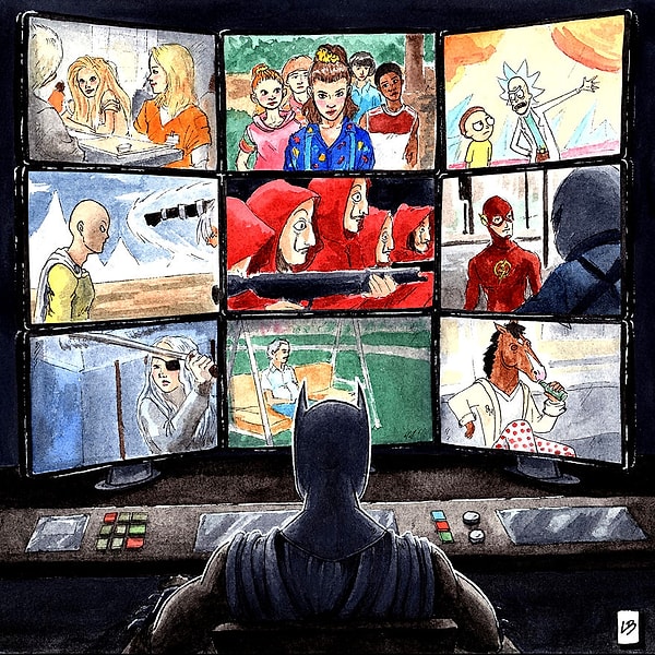 Смотрите Netflix как Бэтмен