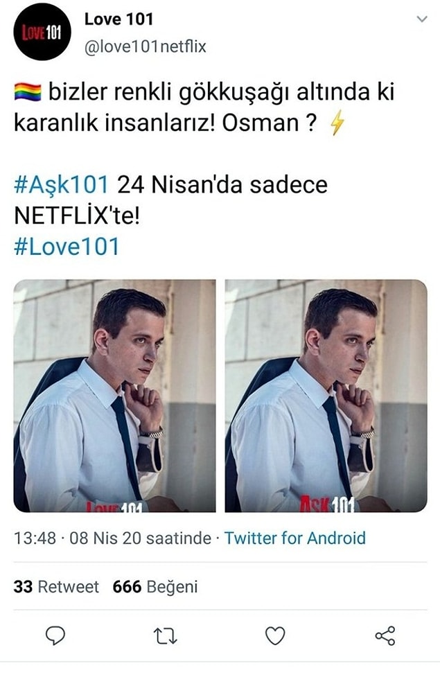 Selahattin Paşalı’nın canlandırdığı Osman karakterinin bir sahte hesabın eşcinsel olduğu yalanını söylemesi üzerine dizi eleştiri yağmuruna tutuldu.