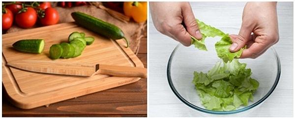 Çiğ sebzelerin metal bıçak ile teması içerisindeki C vitamininde kayba sebep olur.