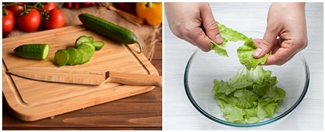Çiğ sebzelerin metal bıçak ile teması içerisindeki C vitamininde kayba sebep olur.