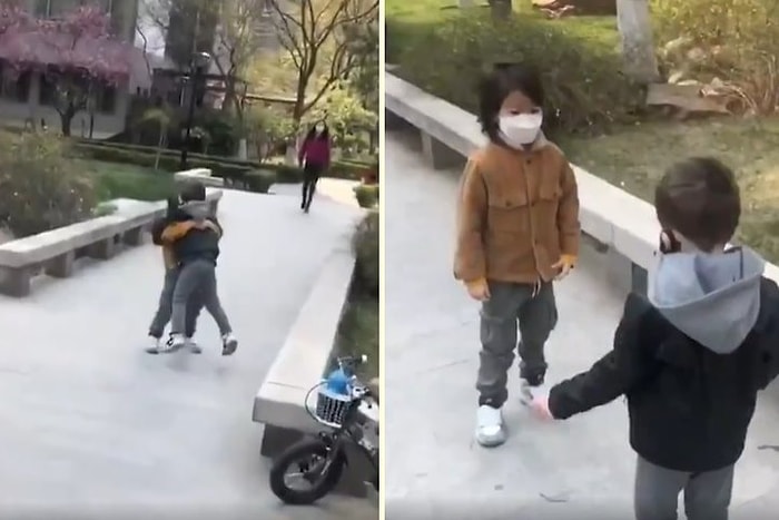 Çin'de Hayat Normale Dönüyor: 2 Ayın Sonunda Birbirlerine Kavuşan Çocukların Mutlu Anları