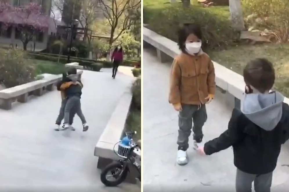 Çin'de Hayat Normale Dönüyor: 2 Ayın Sonunda Birbirlerine Kavuşan Çocukların Mutlu Anları