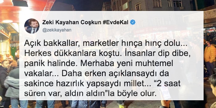 Geç Saatte Açıklanan Sokağa Çıkma Yasağına Hazırlıksız Yakalanan İnsanlardan Kaygı Dolu Tepkiler