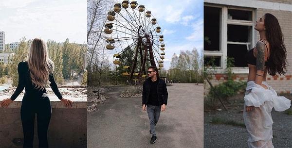 1. "Çernobil" dizisinin başarısından sonra fenomenler kazanın gerçekleştiği Pripyat şehrine akın etmişti.