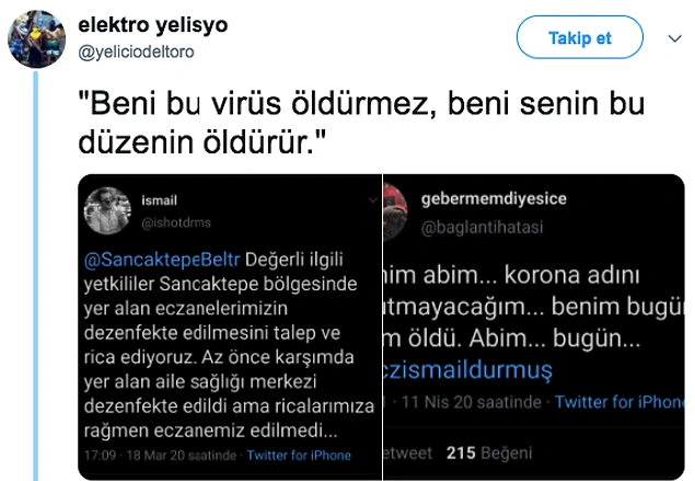 Koronavirüs Yüzünden Vefat Eden Eczacı İsmail Durmuş'a Sancaktepe Belediyesi'nden Öldüğü Gün Gelen İnanılmaz Cevap