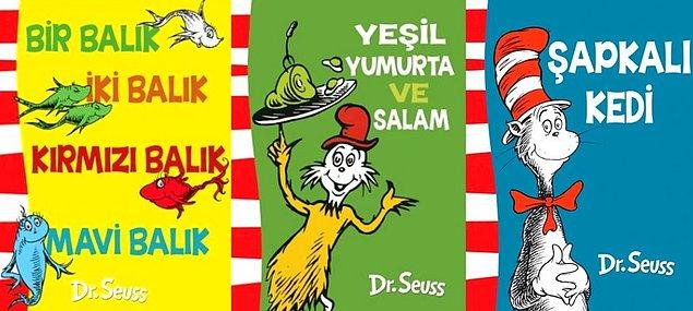 14. Dr. Seuss serisi: Çocukları okumaya teşvik etmek amaçlı esprili ve kelime tekrarları yoğun eğlenceli bir seri.