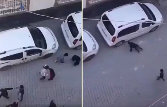 Sokağa Çıkma Yasağına Uymayıp Oyun Oynayan Çocukları Çili Yavrusu Gibi Dağıtan Adam