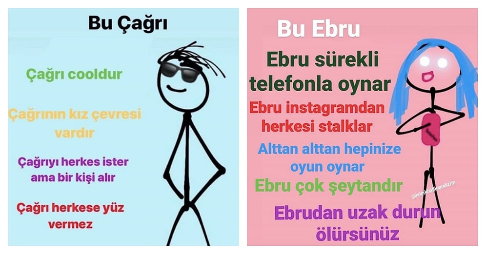 İsimlere Yaptıkları Cuk Oturan Komik Karakter Analizleriyle 'E Bu Ben' Dedirten Hesaptan Paylaşımlar