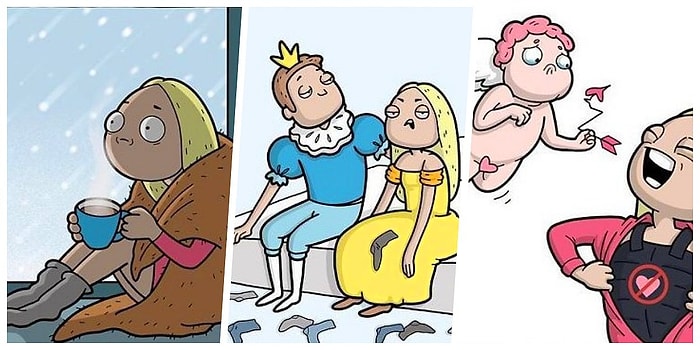 Повседневные трудности девушек в забавных комиксах Анастасии Ивановой