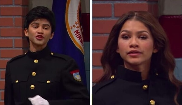 4. Когда Кей Си из сериала "Кей Си. Под прикрытием" была в образе мальчика, сняла парик, и вдруг сделала гламурный макияж.