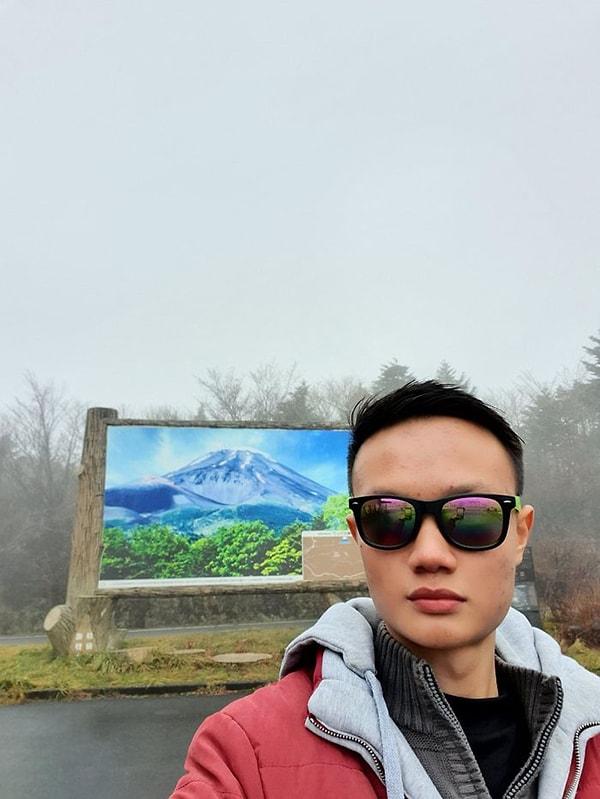 "Fuji Dağı'na ilk gidişim ve manzara muhteşemdi."
