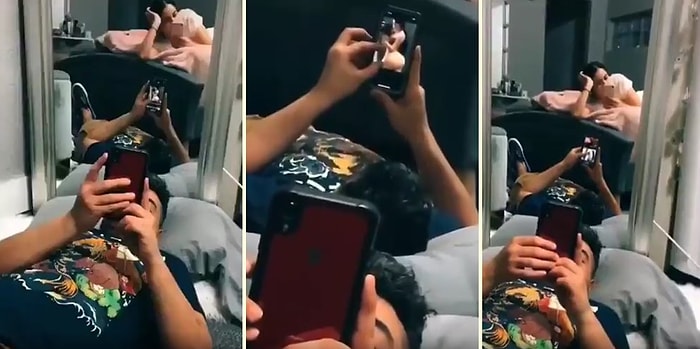 Sevgilisinin Yanında Başka Kadınları Stalk'layan Adamın Kötü Bir Şekilde Yakalandığı Anlar