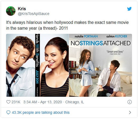 18 пар голливудских фильмов, которые просто жуть как похожи и были сняты в одни и те же года (!)