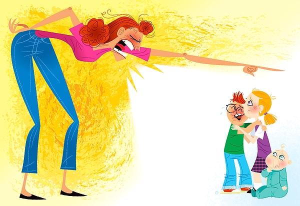 11. Çocuklarınıza bağırmayın. Bağırarak onları sadece korkutabilirsiniz. Zor olsa da en sinirlendiğiniz anlarda bile sakinliğinizi korumaya çalışın. Çocuğunuz da öfke kontrolü konusunda sizden örnek alacağı için bu konuda hassasiyet göstermeyi ihmal etmeyin.