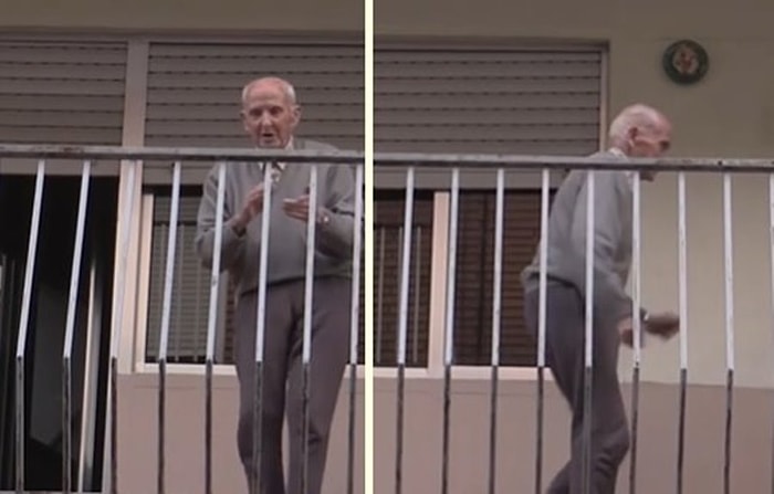 100 Yaşındaki Adam, Koronavirüs ile Canları Pahasına Savaşan Sağlık Çalışanlarına Dansıyla Teşekkür Ediyor